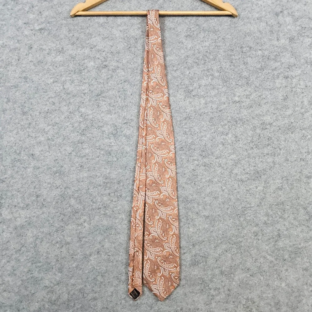 Robert Talbott Best of Class Nordstrom‎ Silk Neck Tie Copper Paisley 59x3.5